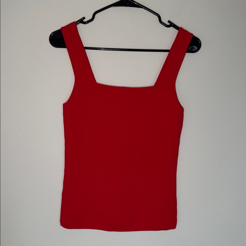 Boston Proper Red Embellished Jewel Rhinestone Tank Top - Picture 4 of 4